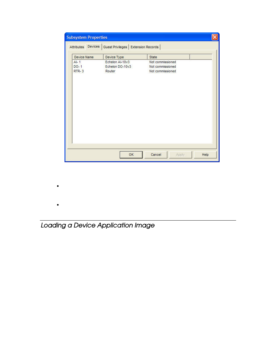 Loading a device application image | Echelon LonMaker User Manual | Page 162 / 423
