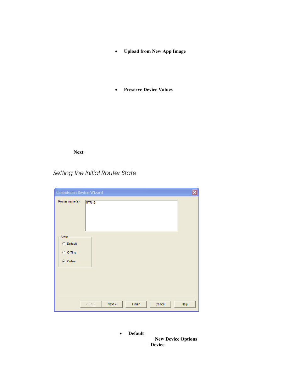 Setting the initial router state | Echelon LonMaker User Manual | Page 167 / 423