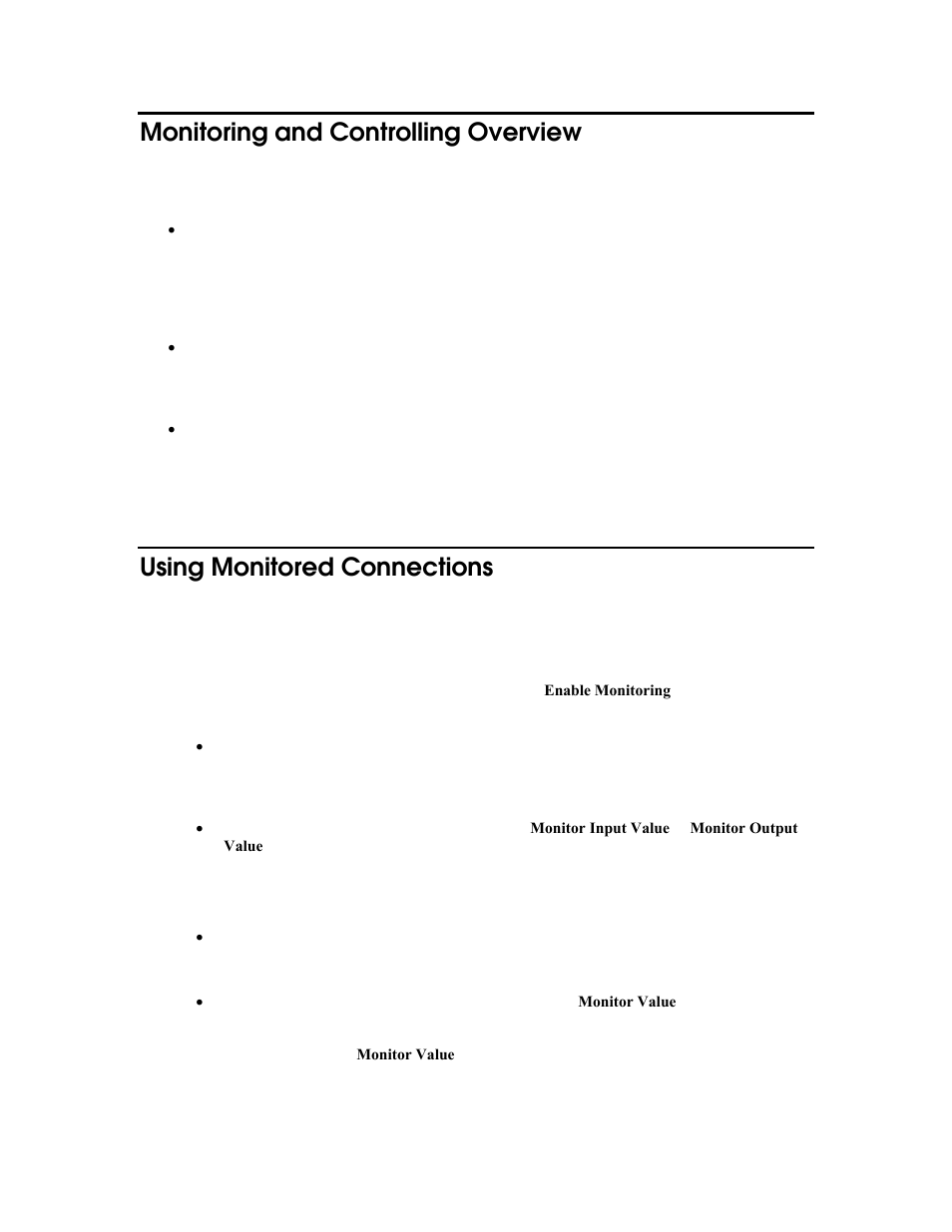 Monitoring and controlling overview, Using monitored connections | Echelon LonMaker User Manual | Page 180 / 423