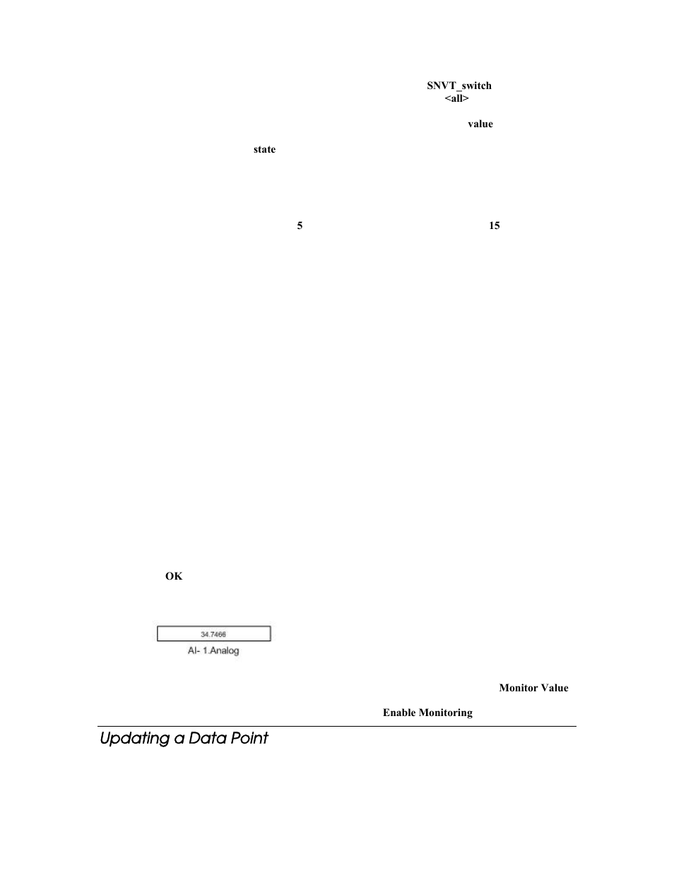 Updating a data point | Echelon LonMaker User Manual | Page 199 / 423