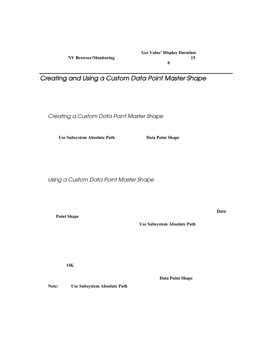 Creating a custom data point master shape, Using a custom data point master shape | Echelon LonMaker User Manual | Page 202 / 423