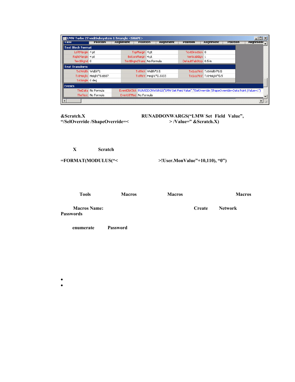 Using a macro | Echelon LonMaker User Manual | Page 206 / 423