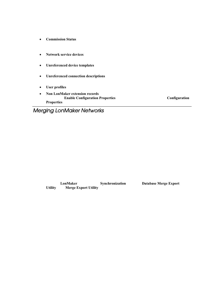 Merging lonmaker networks | Echelon LonMaker User Manual | Page 264 / 423