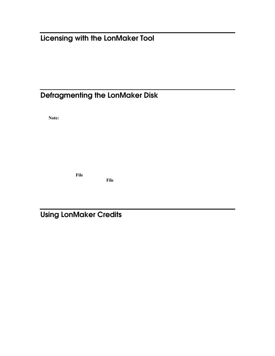 Licensing with the lonmaker tool, Defragmenting the lonmaker disk, Using lonmaker credits | Echelon LonMaker User Manual | Page 296 / 423