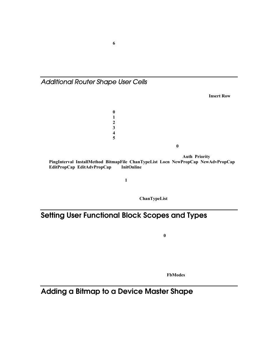 Additional router shape user cells, Setting user functional block scopes and types, Adding a bitmap to a device master shape | Echelon LonMaker User Manual | Page 330 / 423