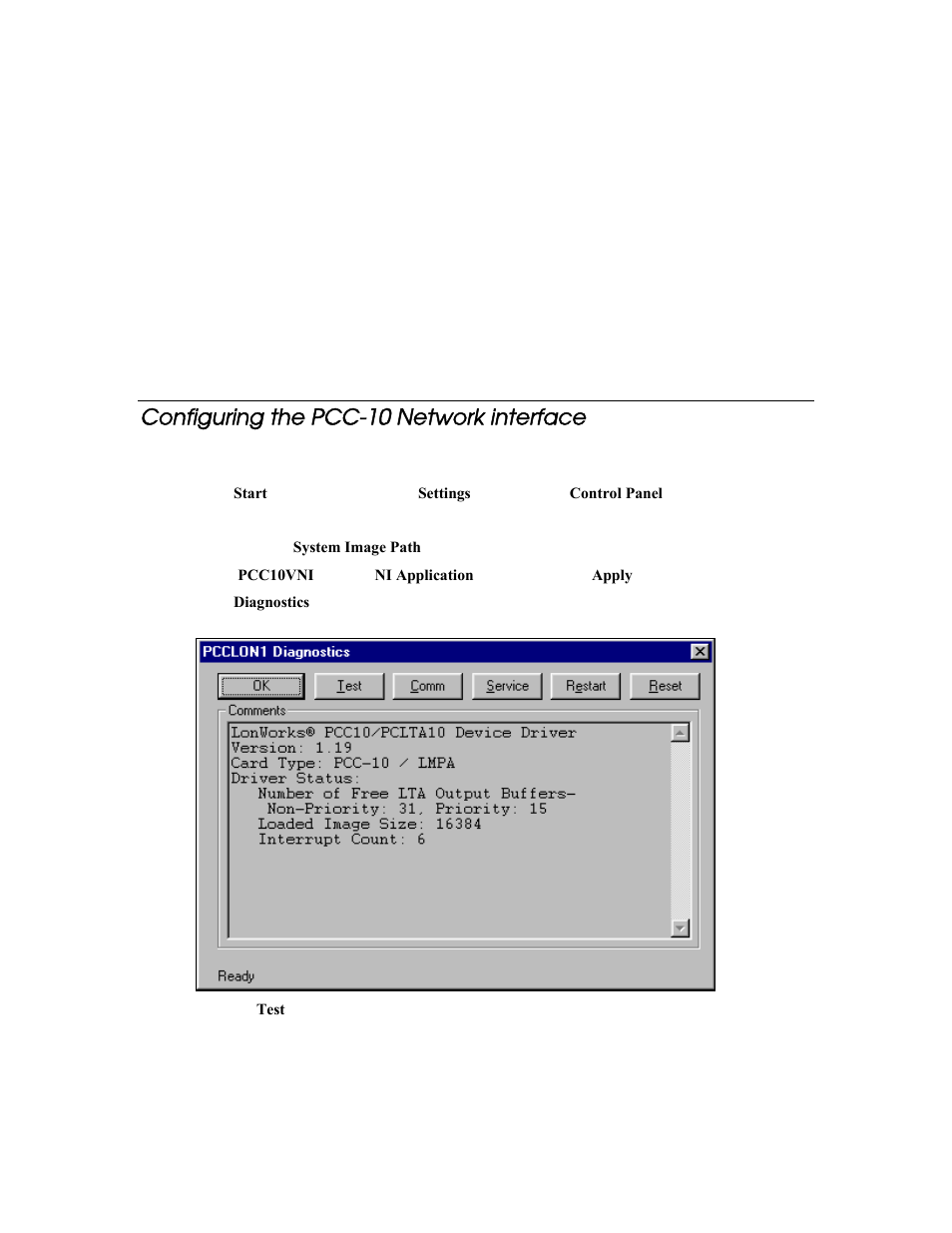 Configuring the pcc-10 network interface | Echelon LonMaker User Manual | Page 368 / 423