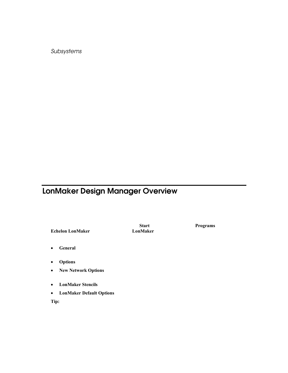 Subsystems, Lonmaker design manager overview | Echelon LonMaker User Manual | Page 53 / 423