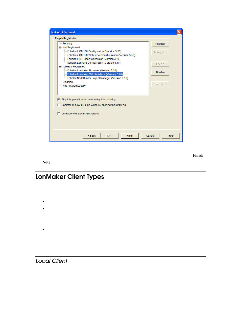 Lonmaker client types, Local client | Echelon LonMaker User Manual | Page 77 / 423