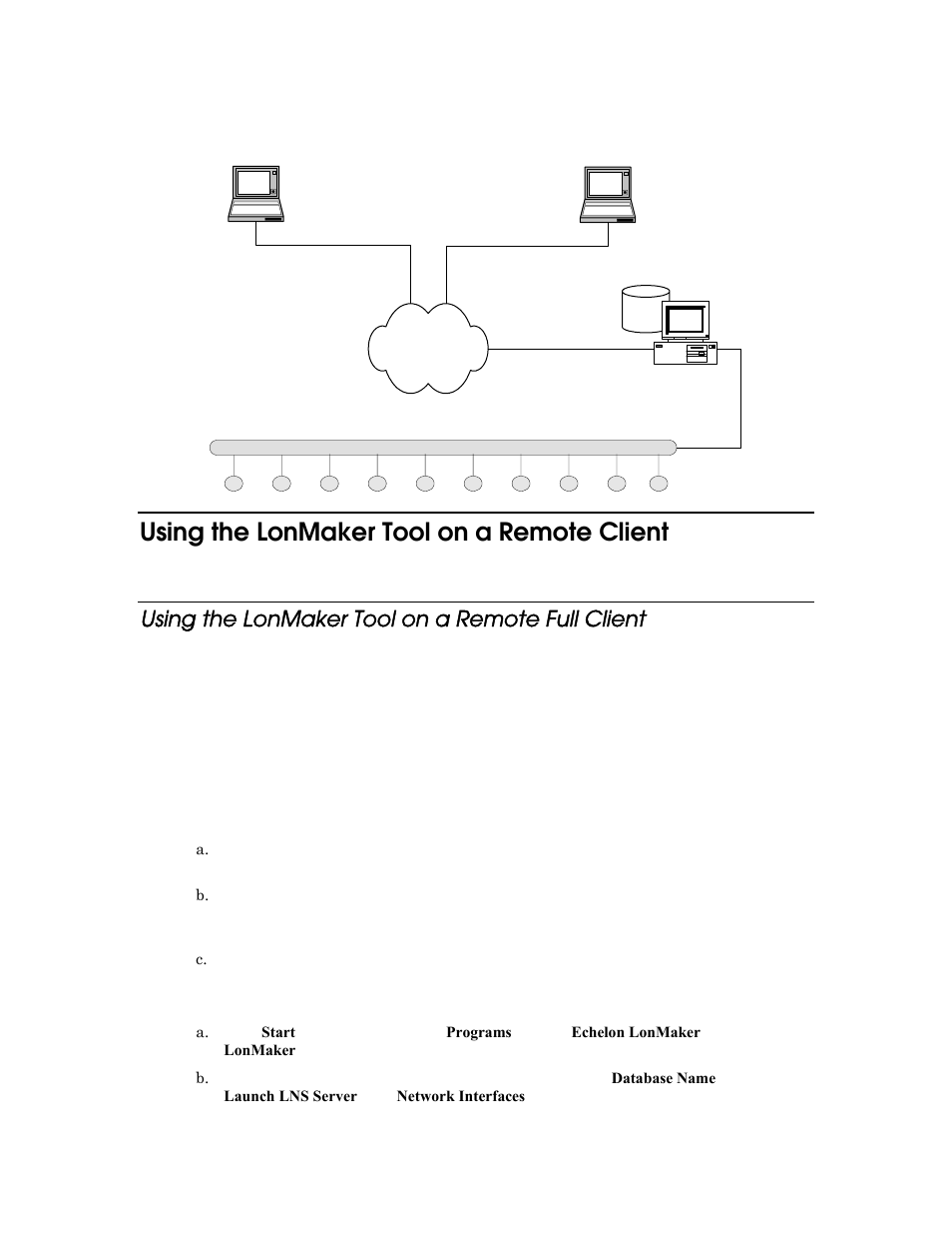 Using the lonmaker tool on a remote client, Using the lonmaker tool on a remote full client | Echelon LonMaker User Manual | Page 80 / 423