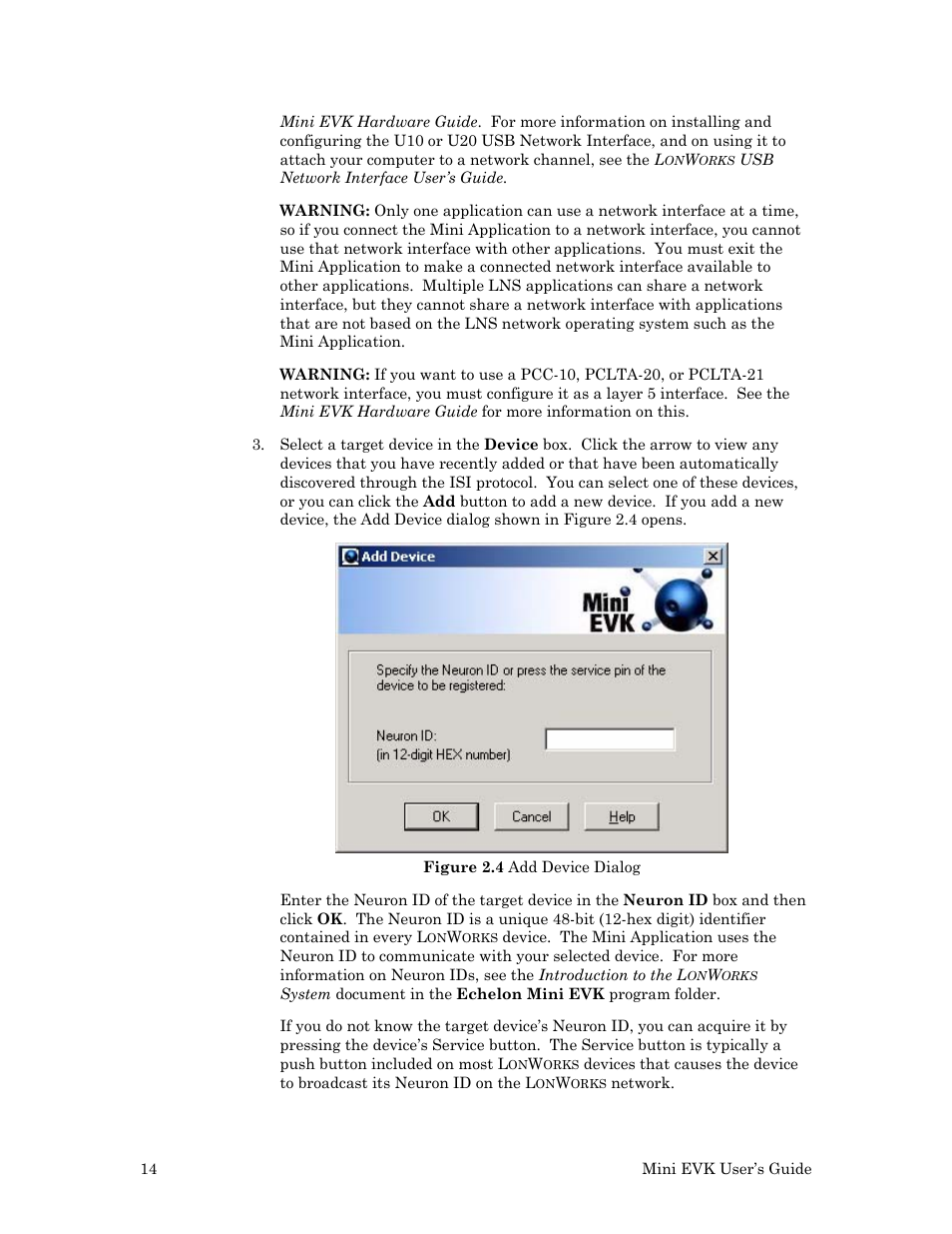 Echelon Mini EVK User Manual | Page 20 / 98