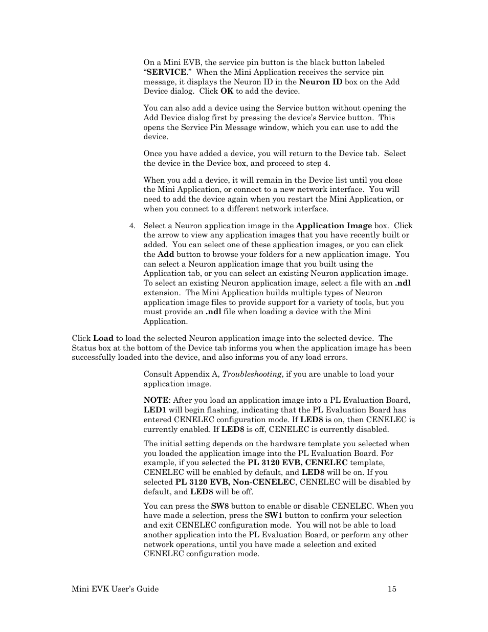 Echelon Mini EVK User Manual | Page 21 / 98