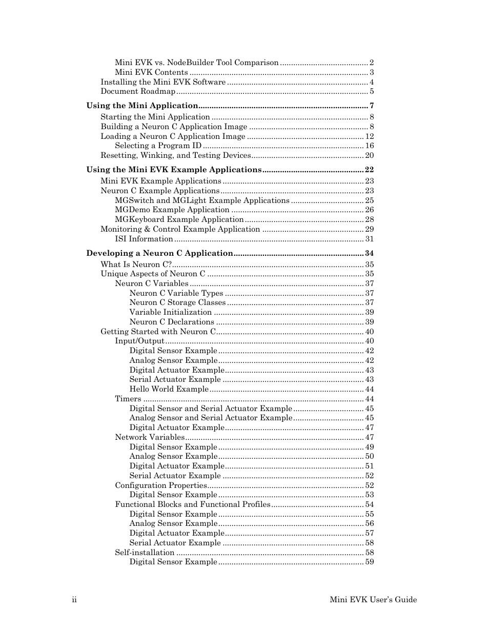 Echelon Mini EVK User Manual | Page 4 / 98