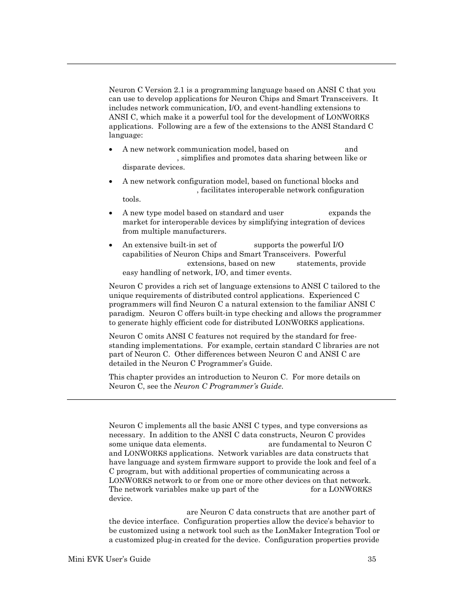 What is neuron c, Unique aspects of neuron c | Echelon Mini EVK User Manual | Page 41 / 98