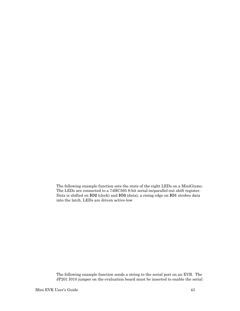 Digital actuator example, Serial actuator example | Echelon Mini EVK User Manual | Page 49 / 98