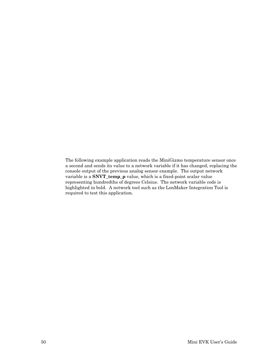 Analog sensor example | Echelon Mini EVK User Manual | Page 56 / 98