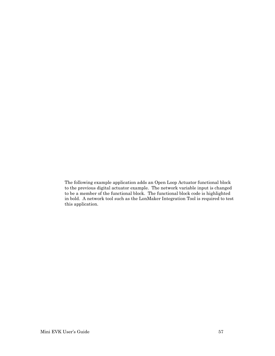 Digital actuator example | Echelon Mini EVK User Manual | Page 63 / 98