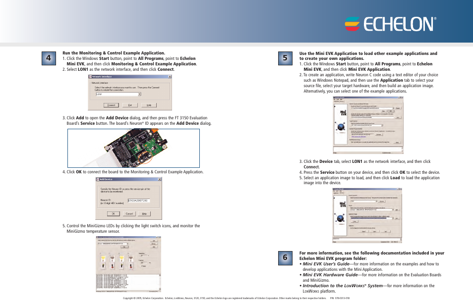 Echelon Mini EVK FT User Manual | Page 2 / 2