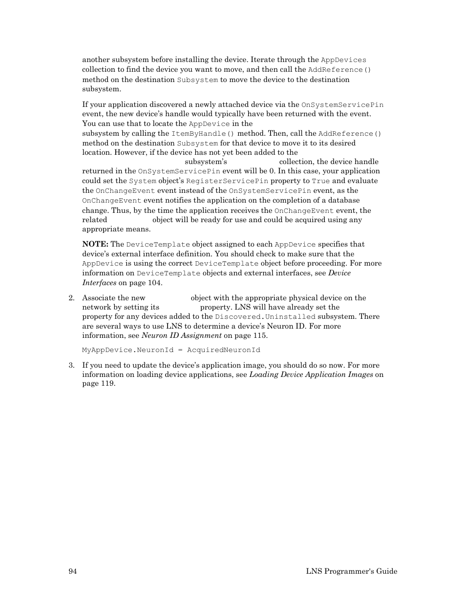 Echelon LNS User Manual | Page 108 / 368
