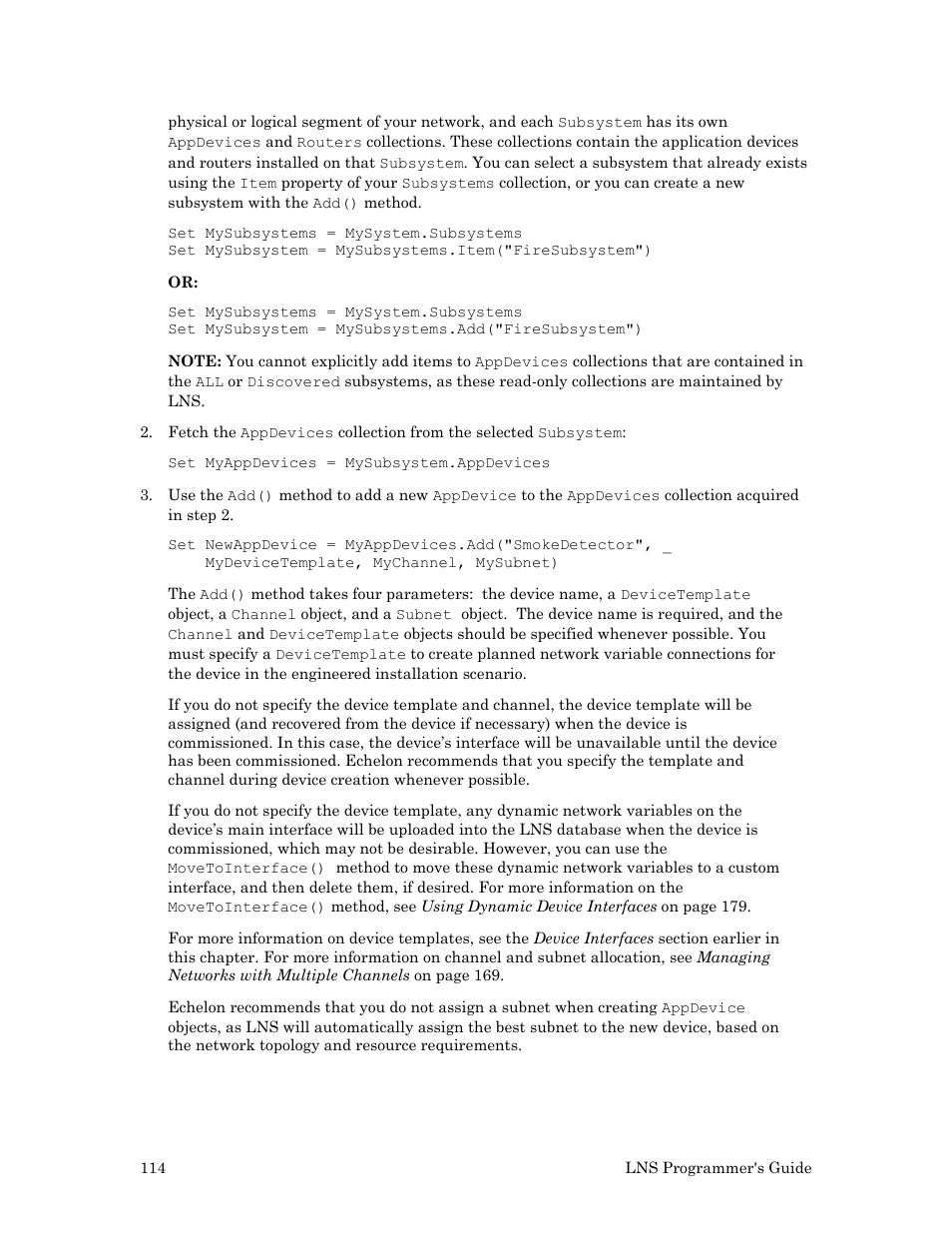 Echelon LNS User Manual | Page 128 / 368