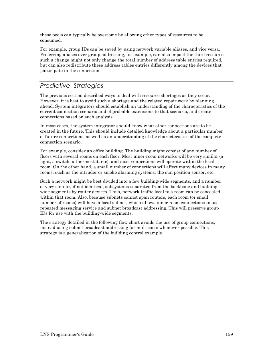 Predictive strategies | Echelon LNS User Manual | Page 173 / 368