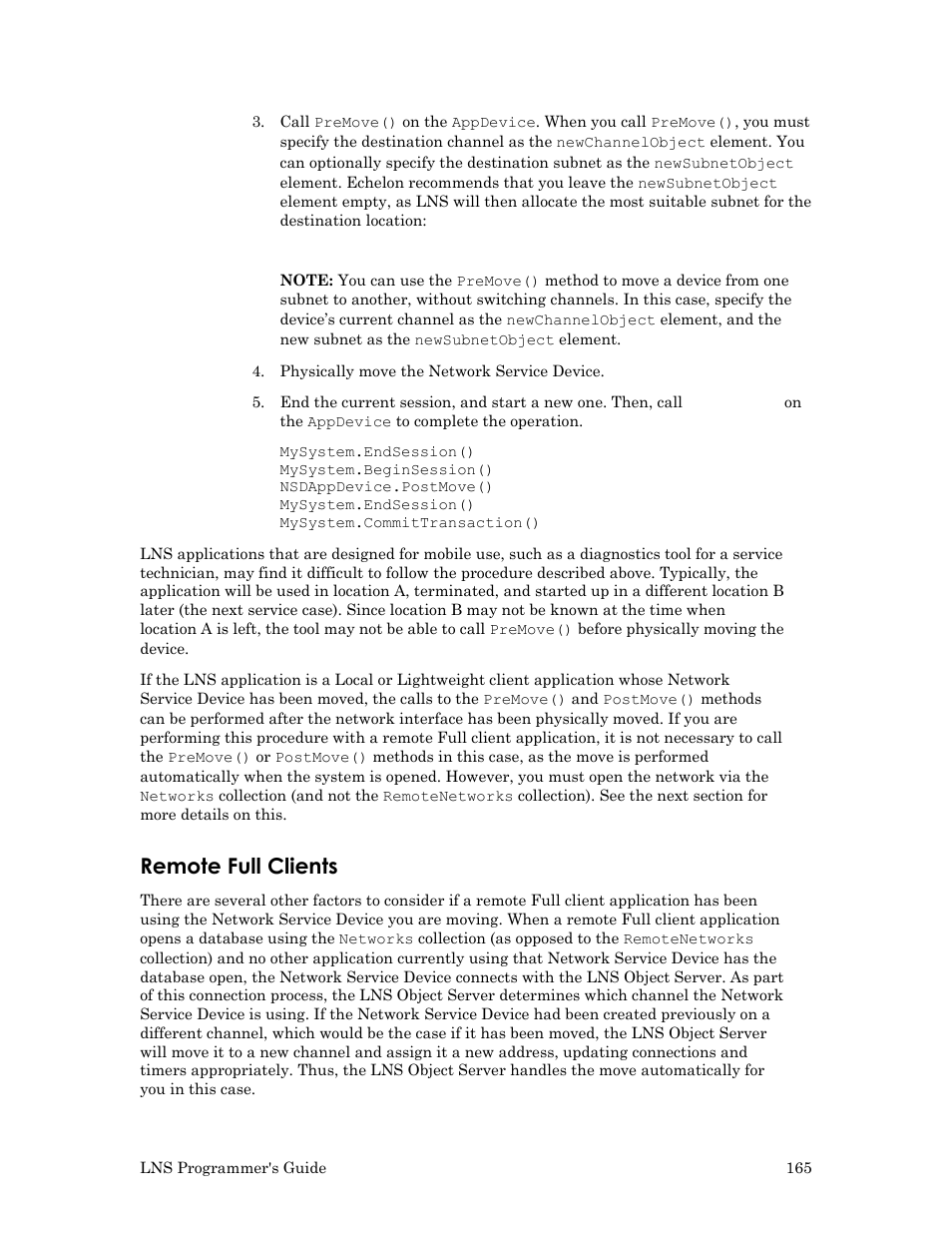 Remote full clients | Echelon LNS User Manual | Page 179 / 368