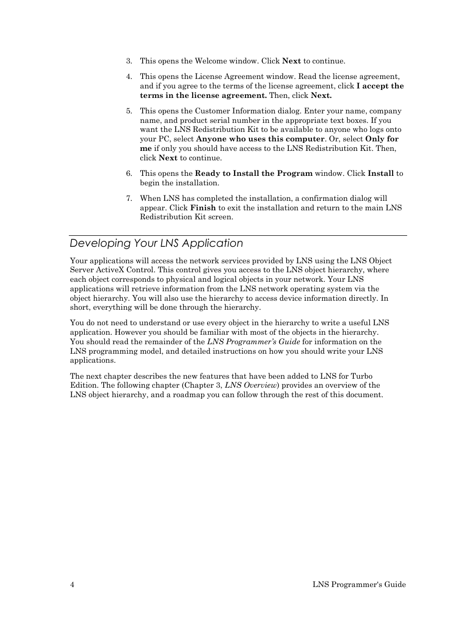 Developing your lns application | Echelon LNS User Manual | Page 18 / 368