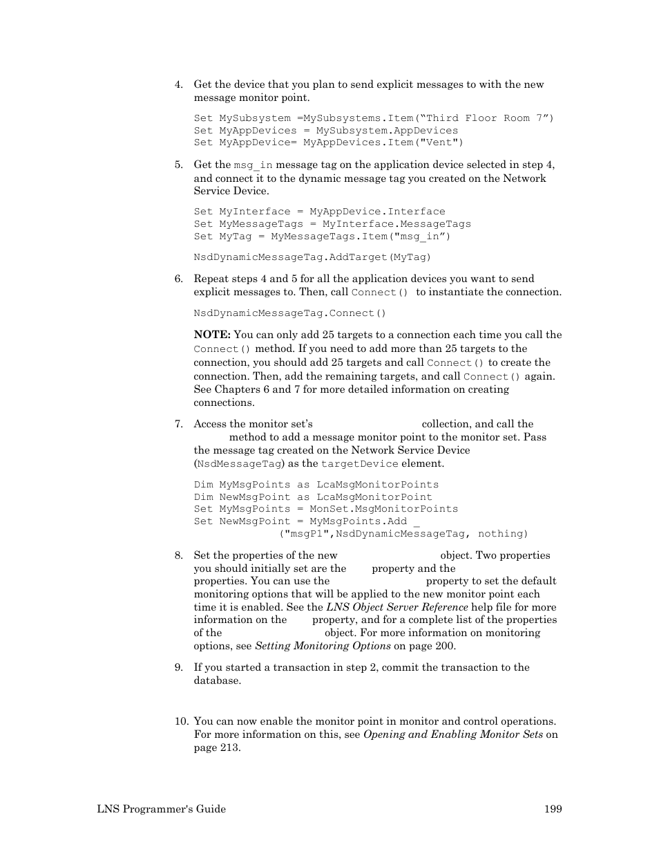 Echelon LNS User Manual | Page 213 / 368