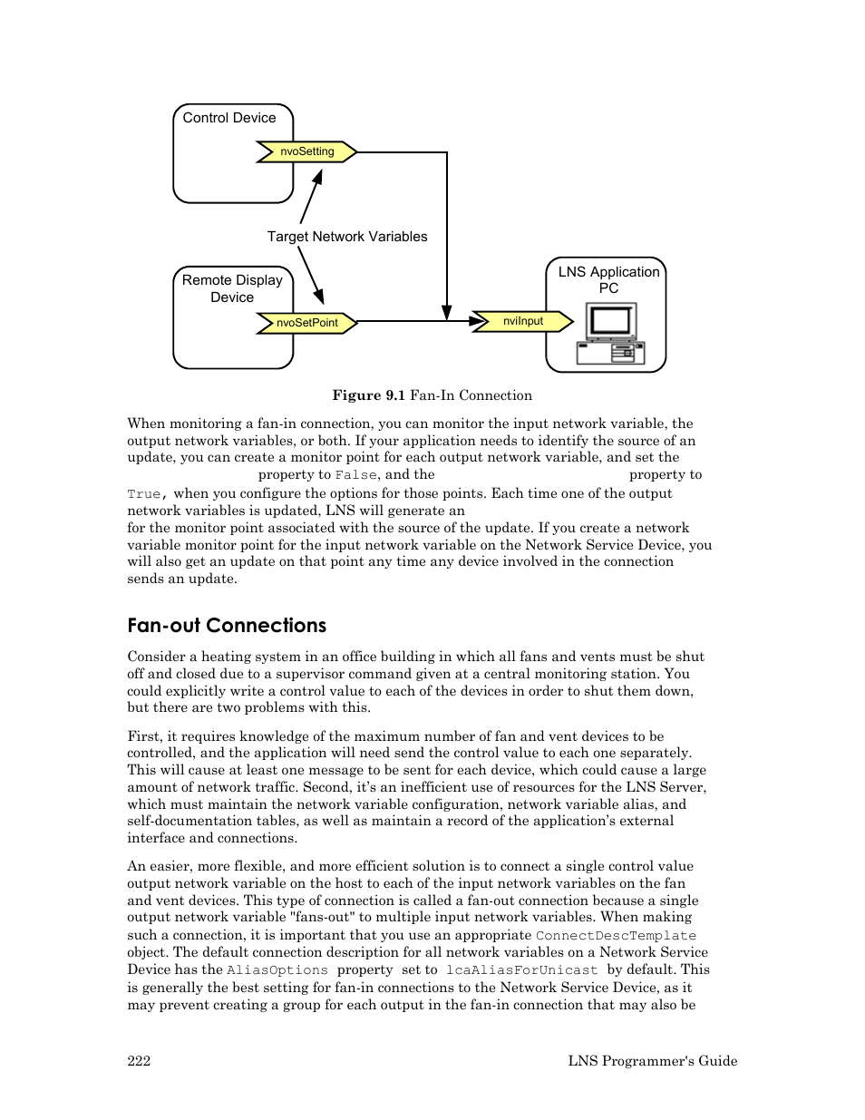 Fan-out connections | Echelon LNS User Manual | Page 236 / 368