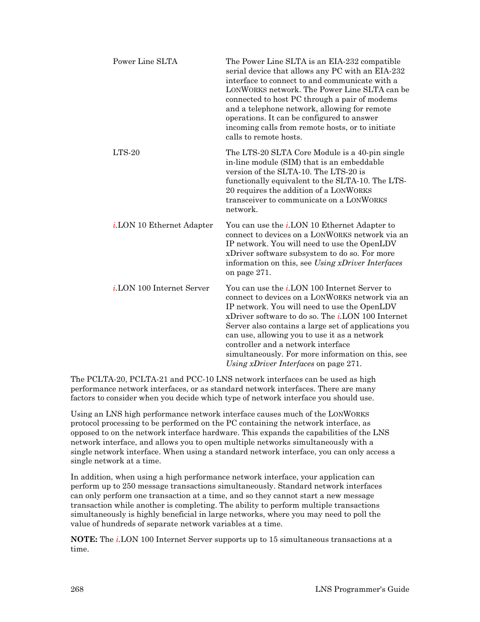 Echelon LNS User Manual | Page 282 / 368
