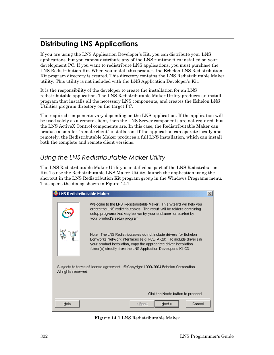 Distributing lns applications, Using the lns redistributable maker utility | Echelon LNS User Manual | Page 316 / 368