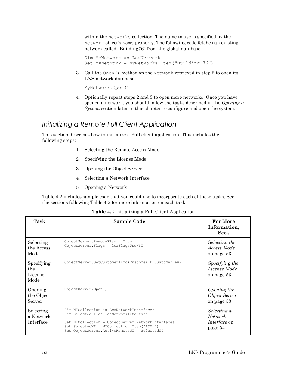 Initializing a remote full client application | Echelon LNS User Manual | Page 66 / 368