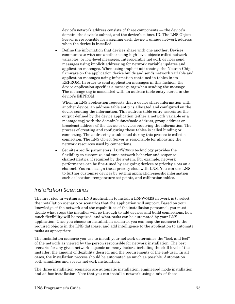 Installation scenarios | Echelon LNS User Manual | Page 89 / 368