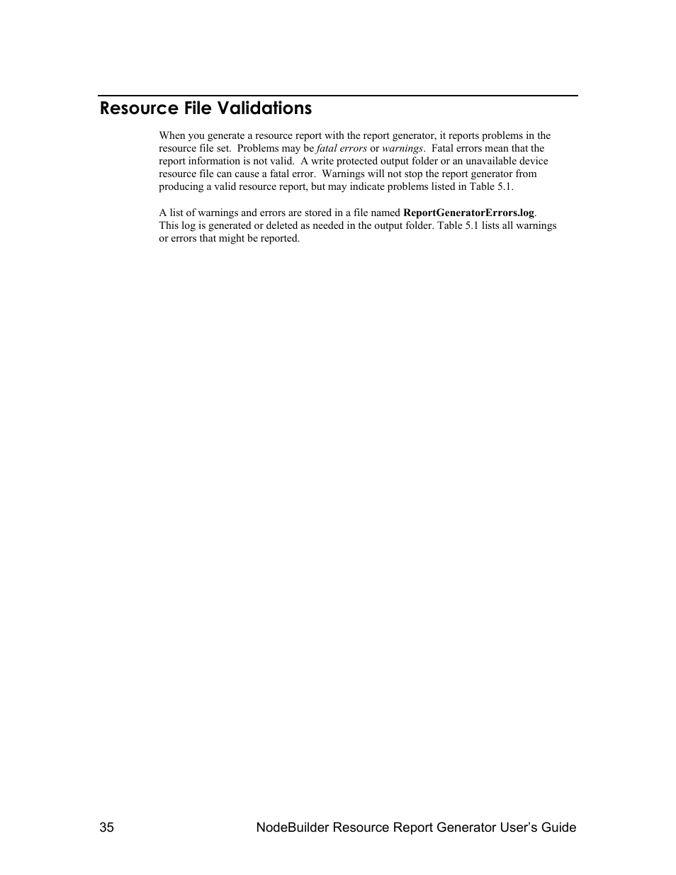 Resource file validations | Echelon NodeBuilder Resource Report Generator User Manual | Page 37 / 52