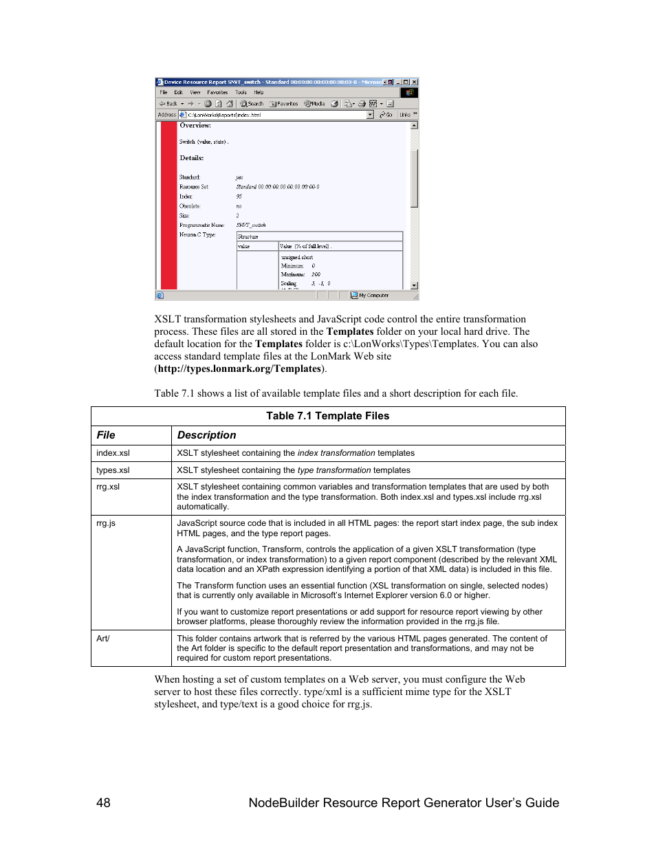 Echelon NodeBuilder Resource Report Generator User Manual | Page 50 / 52
