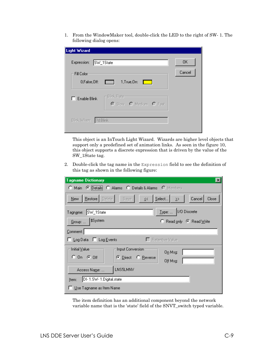 Echelon LNS DDE Server User Manual | Page 135 / 160