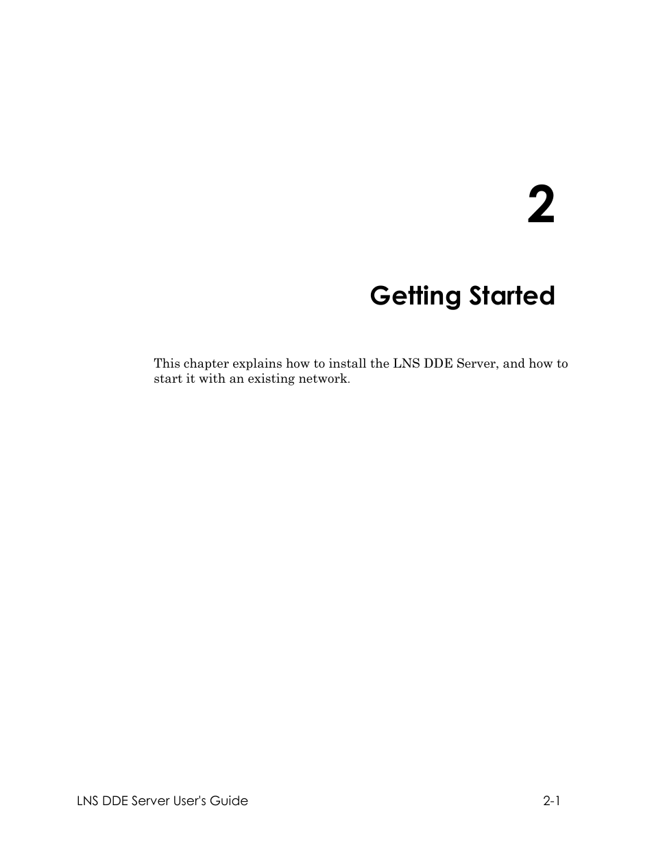 Getting started | Echelon LNS DDE Server User Manual | Page 17 / 160