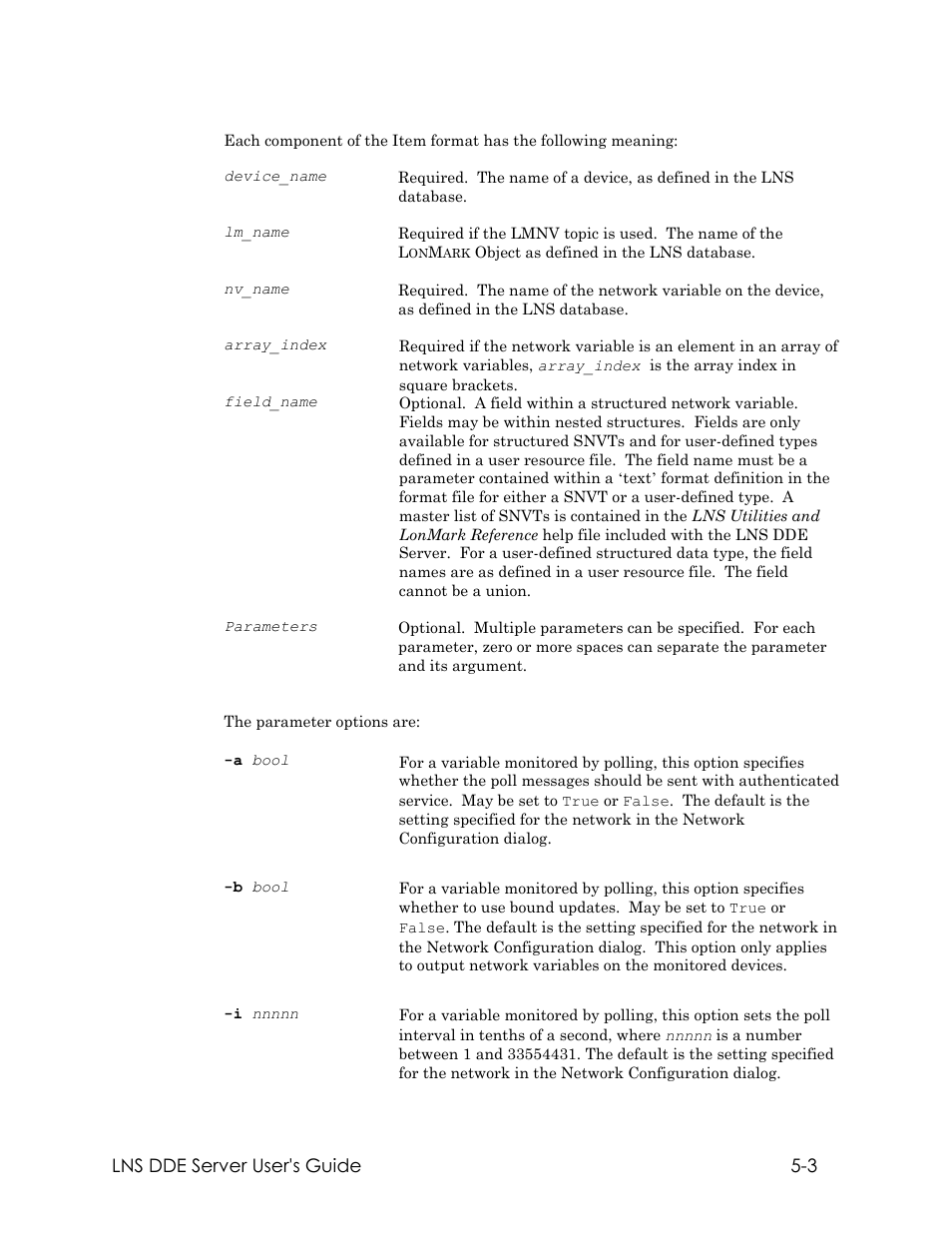 Echelon LNS DDE Server User Manual | Page 73 / 160