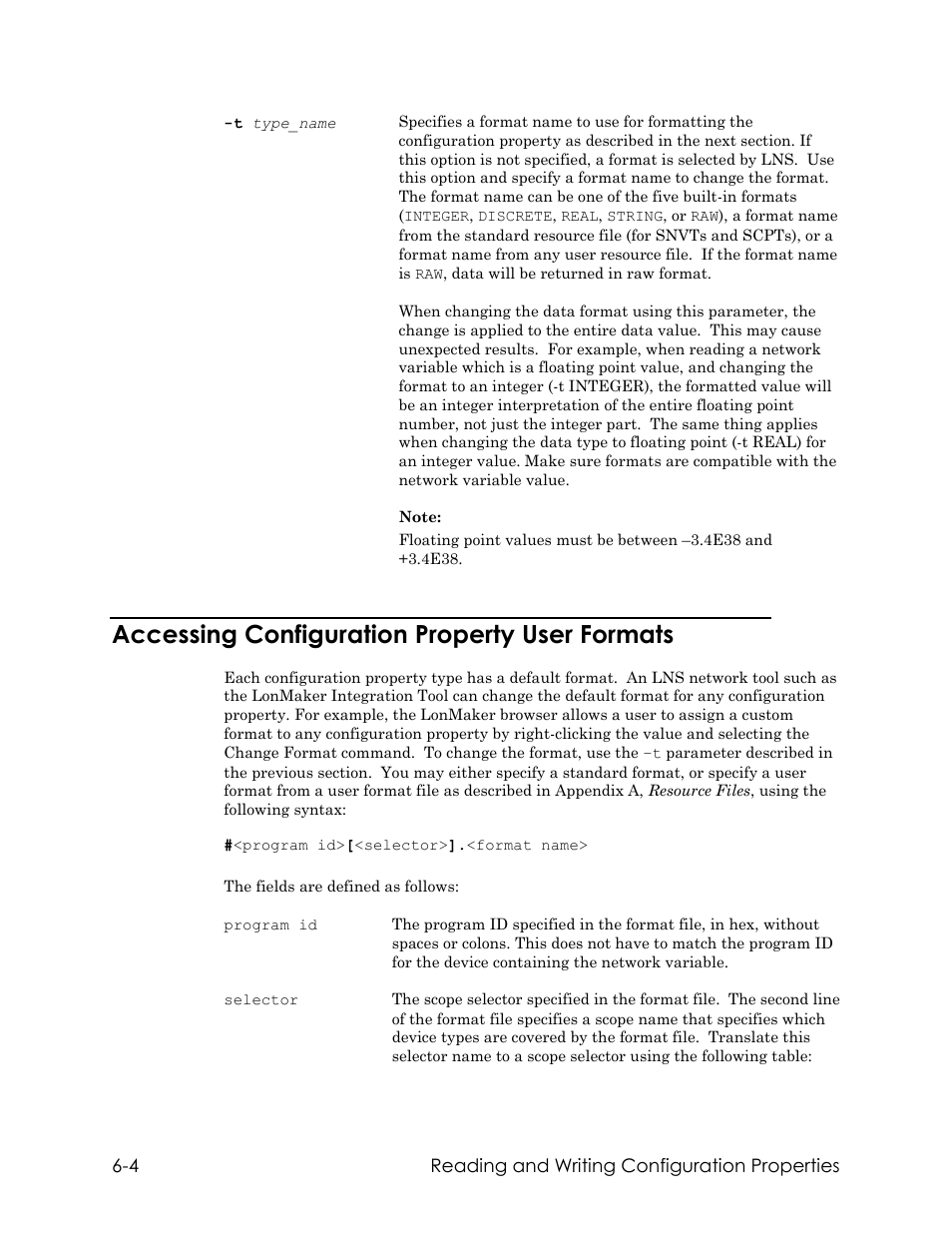 Accessing configuration property user formats | Echelon LNS DDE Server User Manual | Page 90 / 160