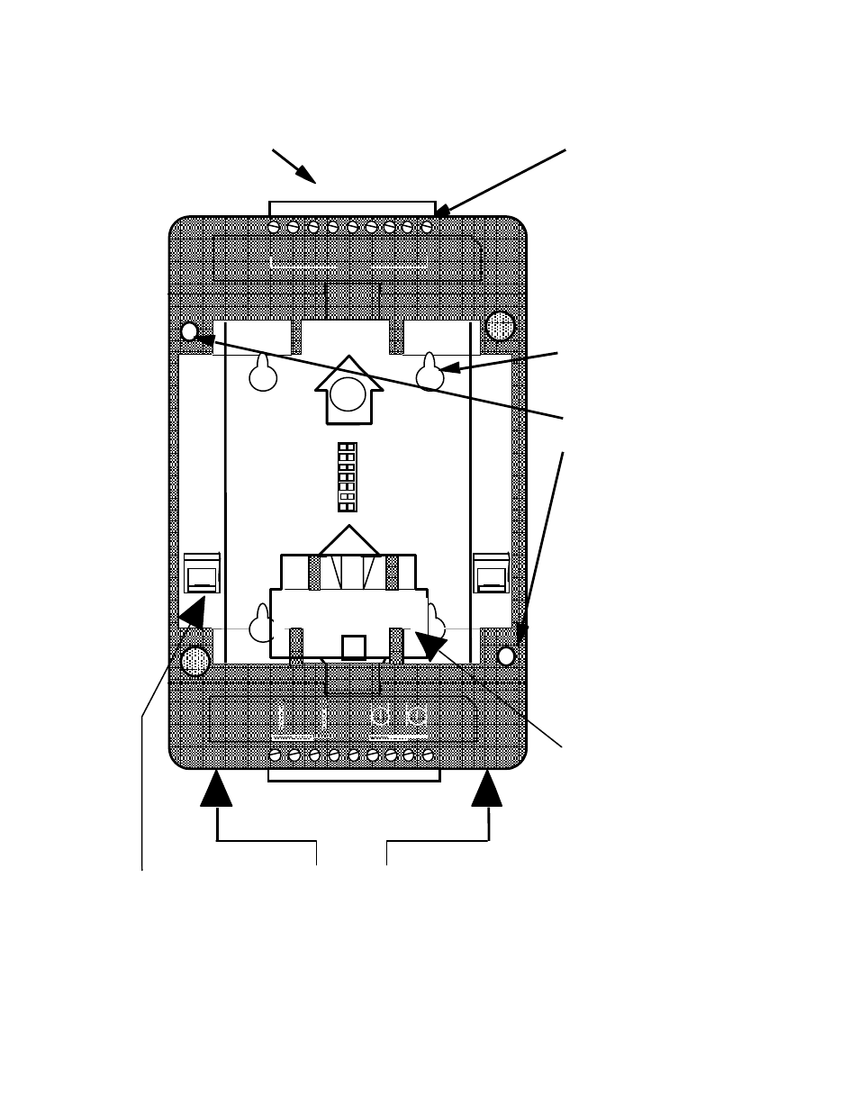 Device manager user’s guide 3-13, Figure 3.12 - front side of type 1d din base plate | Echelon DM-21 Device Manager User Manual | Page 33 / 106