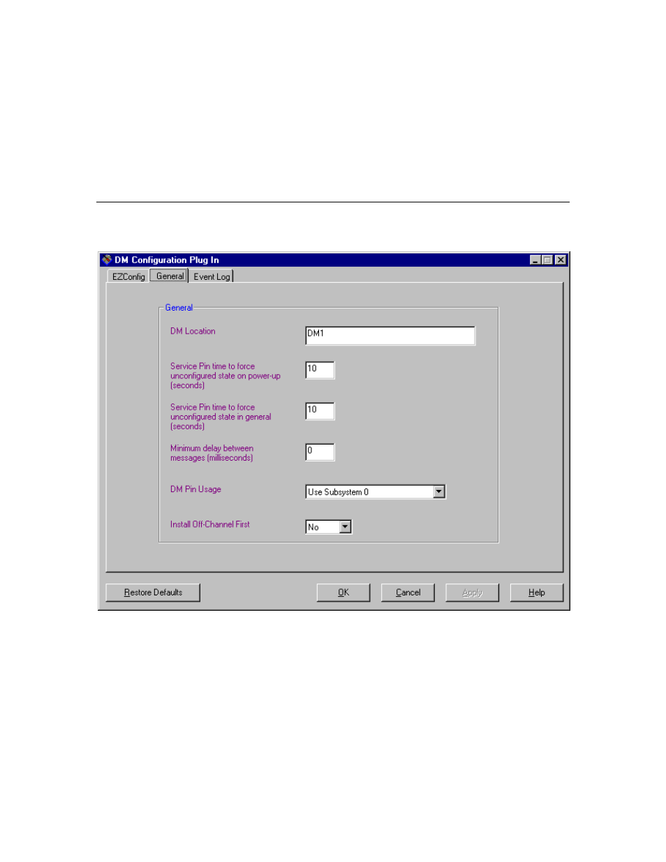 General | Echelon DM-21 Device Manager User Manual | Page 71 / 106