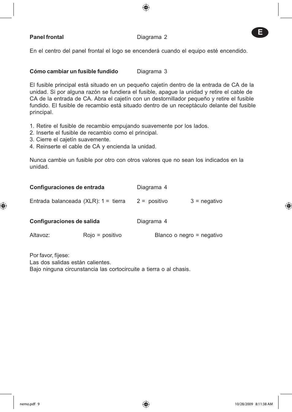 Electrocompaniet NEMO User Manual | Page 10 / 20