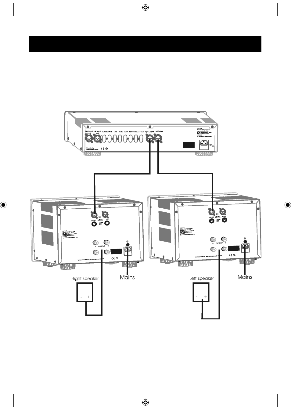 Connecting the audio components | Electrocompaniet AW400 User Manual | Page 6 / 12