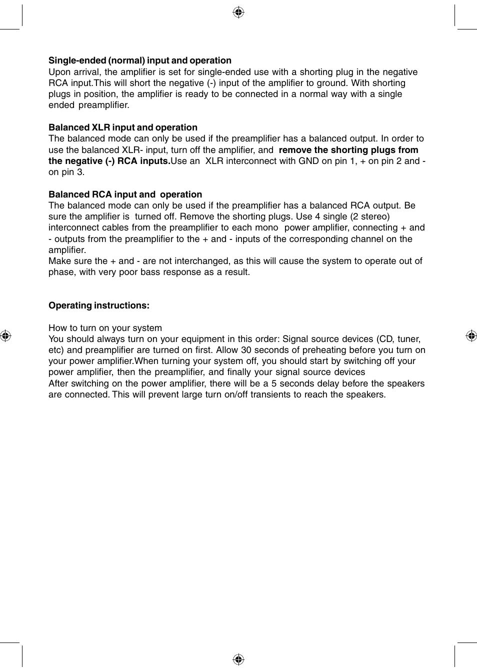 Electrocompaniet AW180 User Manual | Page 4 / 8