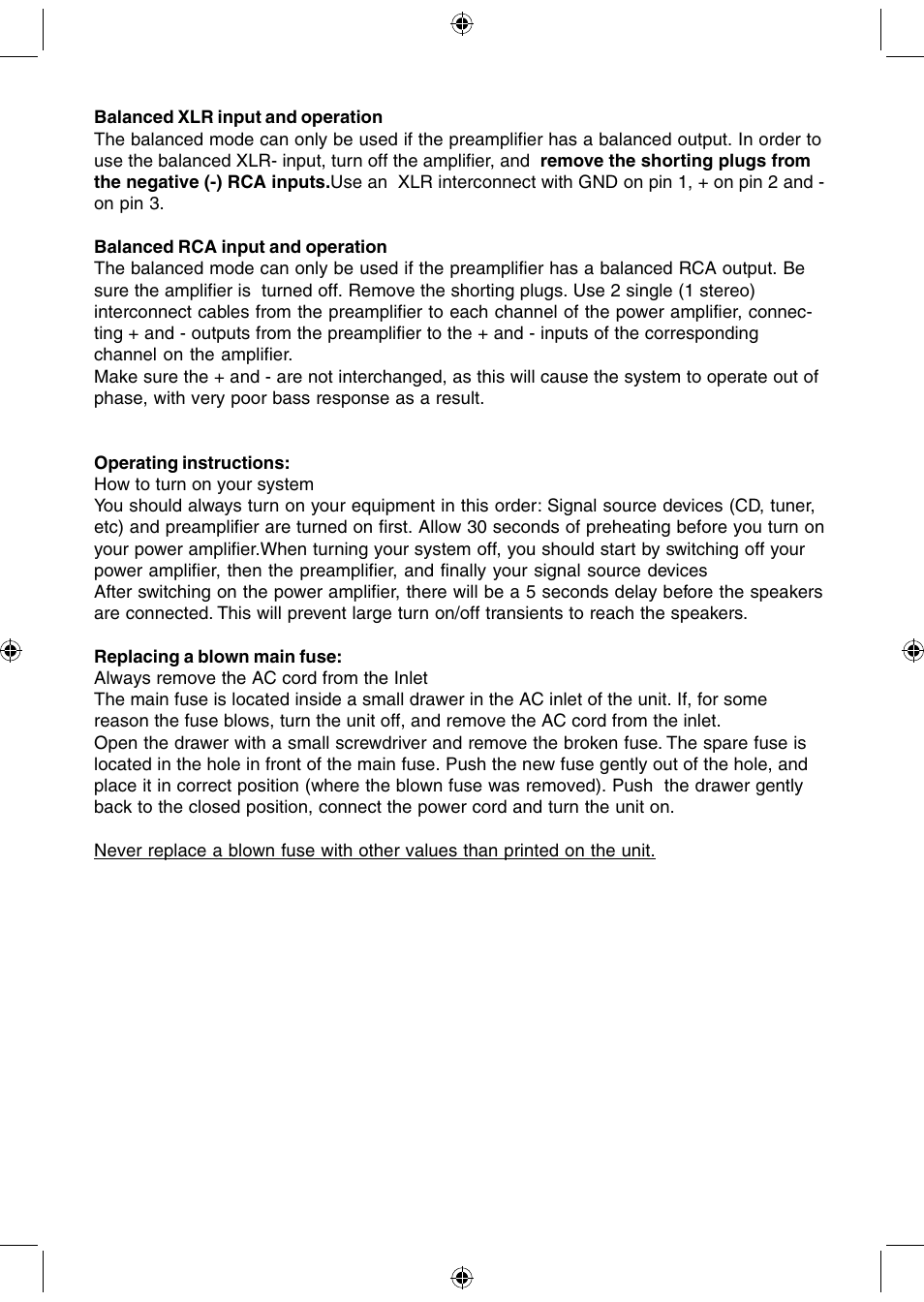 Electrocompaniet AW250R User Manual | Page 4 / 8