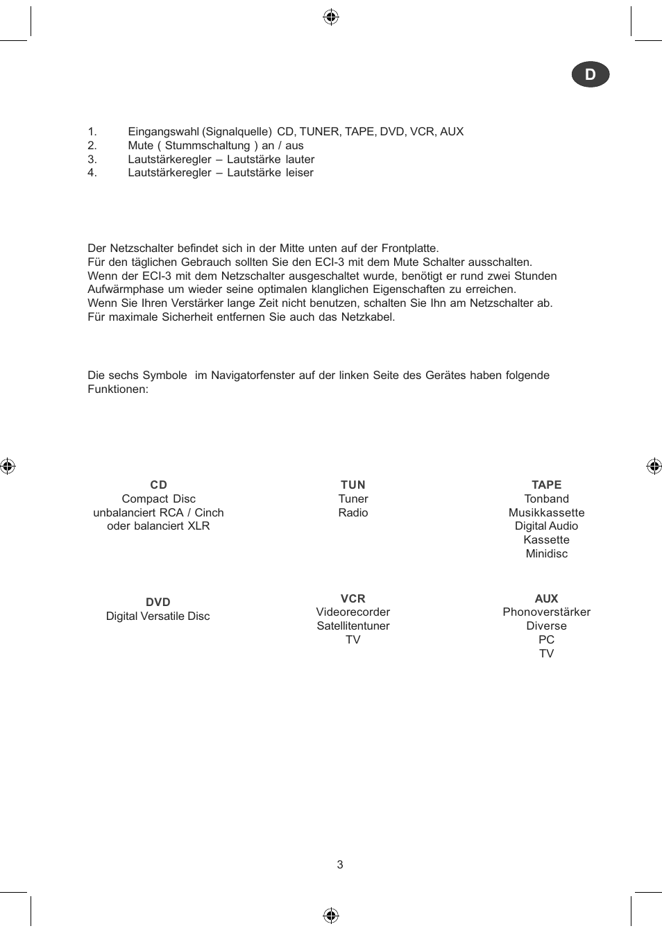 Electrocompaniet ECI 3 User Manual | Page 10 / 40