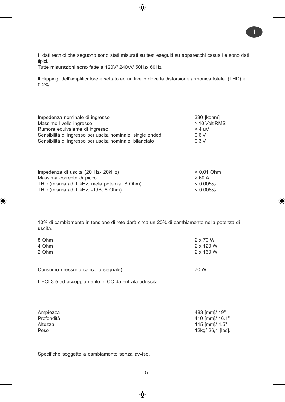Electrocompaniet ECI 3 User Manual | Page 18 / 40