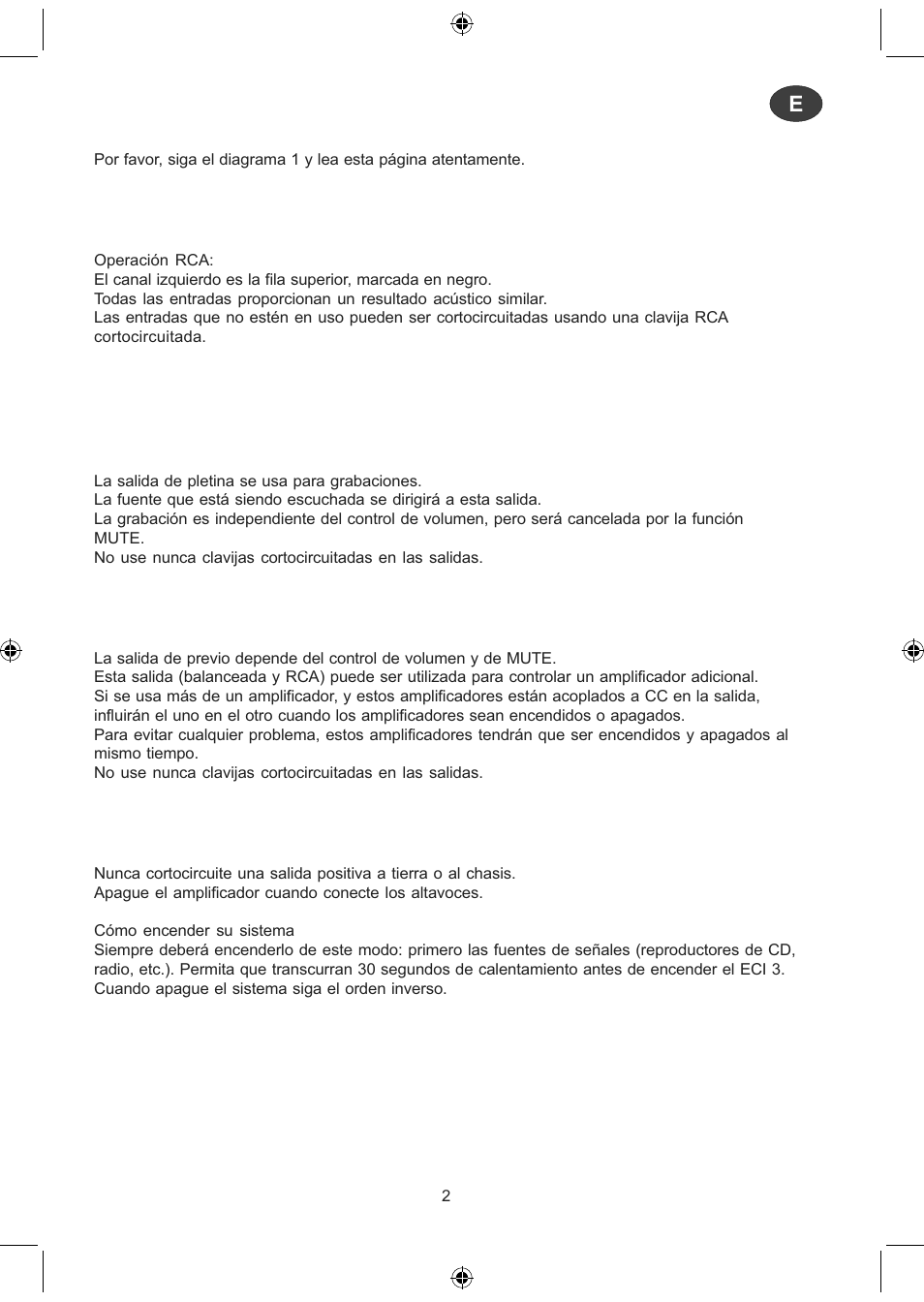Electrocompaniet ECI 3 User Manual | Page 21 / 40