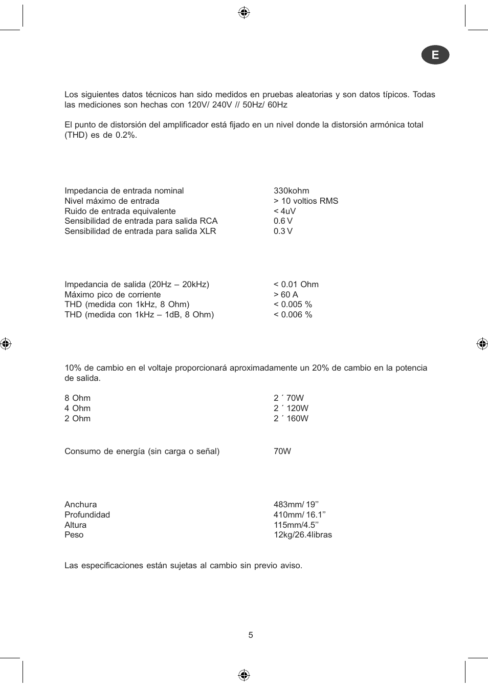 Electrocompaniet ECI 3 User Manual | Page 24 / 40