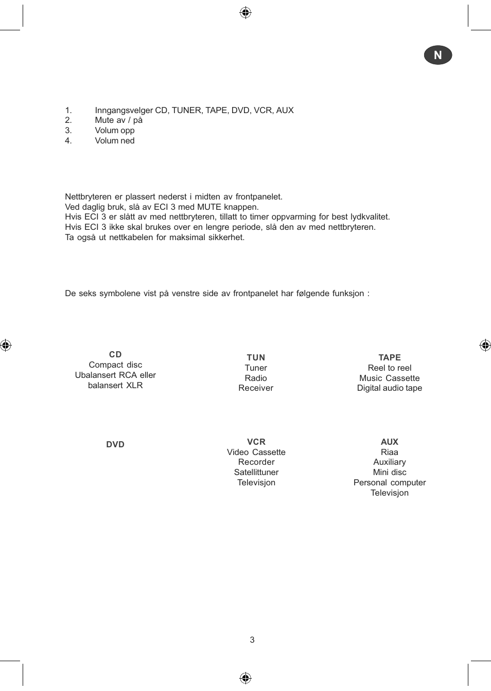 Electrocompaniet ECI 3 User Manual | Page 34 / 40