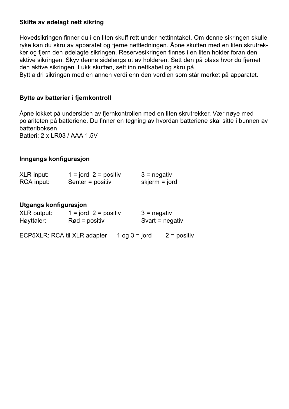 Electrocompaniet ECI4 User Manual | Page 11 / 15